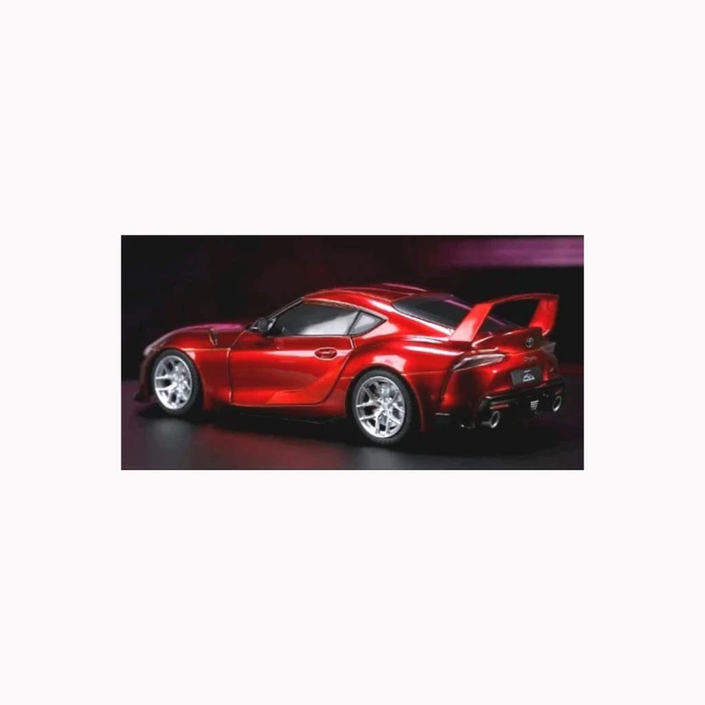 Pink Slips Toyota GR Supra Mk5 Diecast Model 1:18 Metallic Red