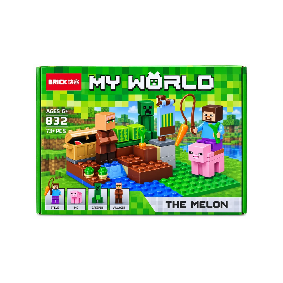 The Melon My World 832 Building Blocks Set for Kids 6+ | 73+ Pieces
