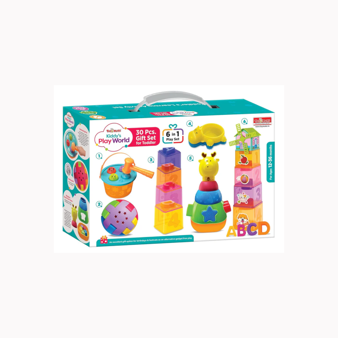 Toymate Kiddy's Play World - A 6 in 1 Toddler's Activity Play Set