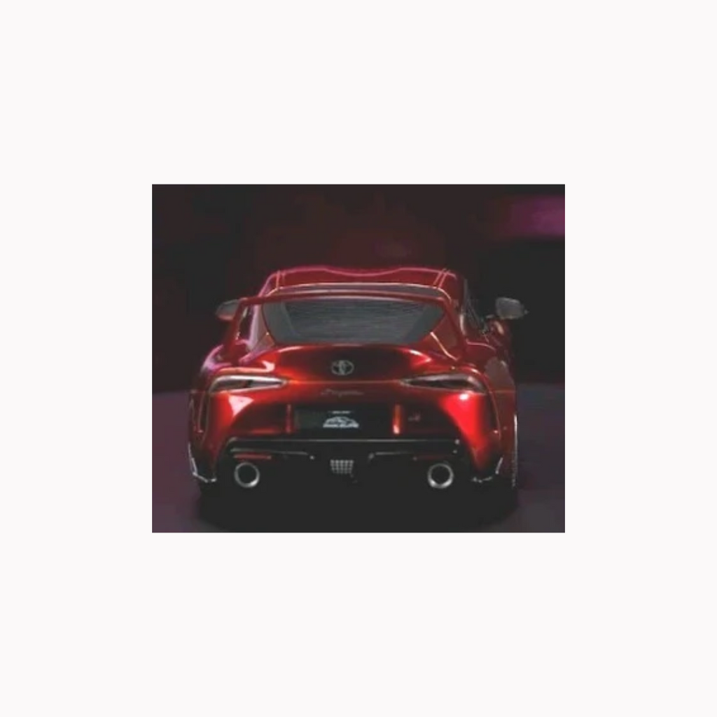 Pink Slips Toyota GR Supra Mk5 Diecast Model 1:18 Metallic Red