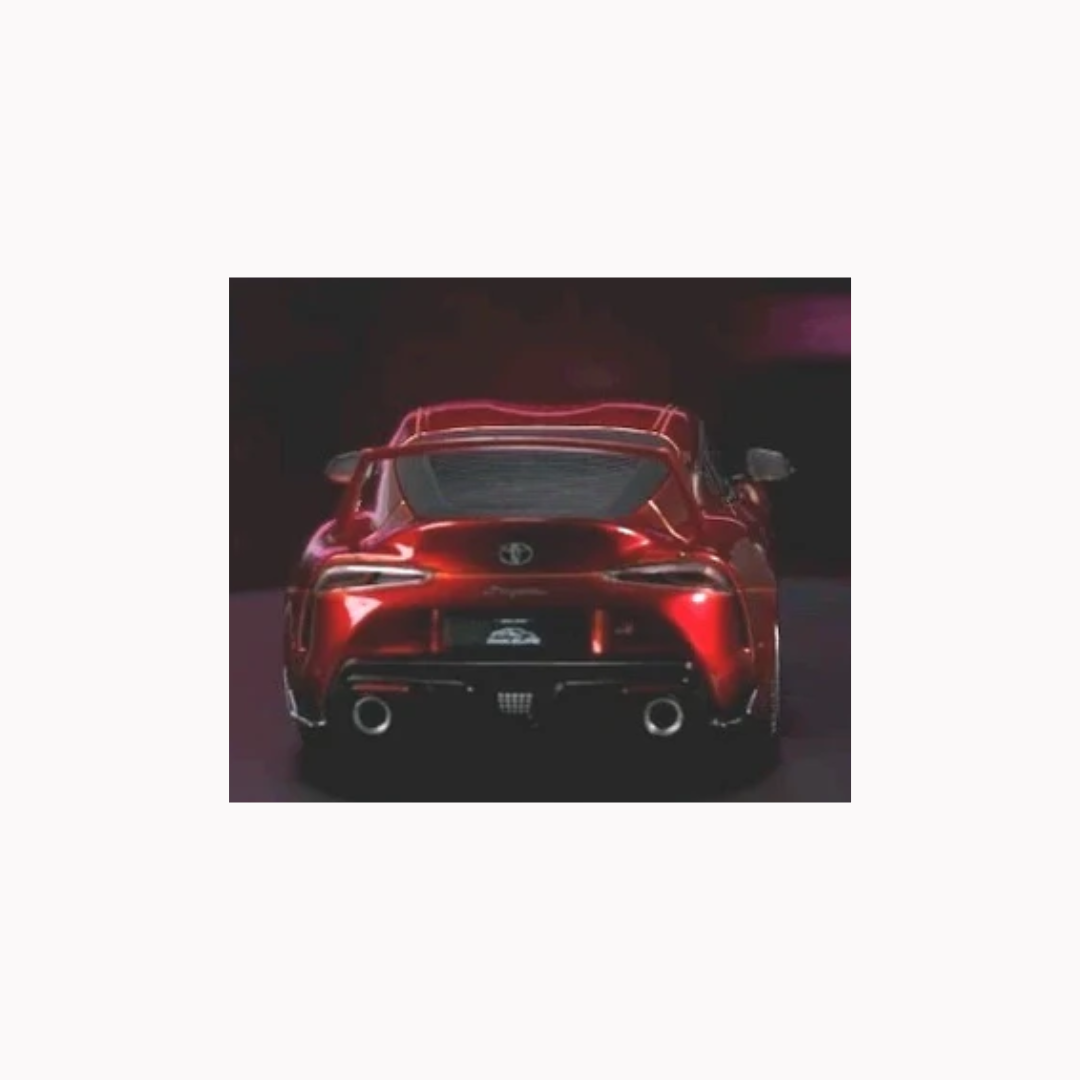 Pink Slips Toyota GR Supra Mk5 Diecast Model 1:18 Metallic Red