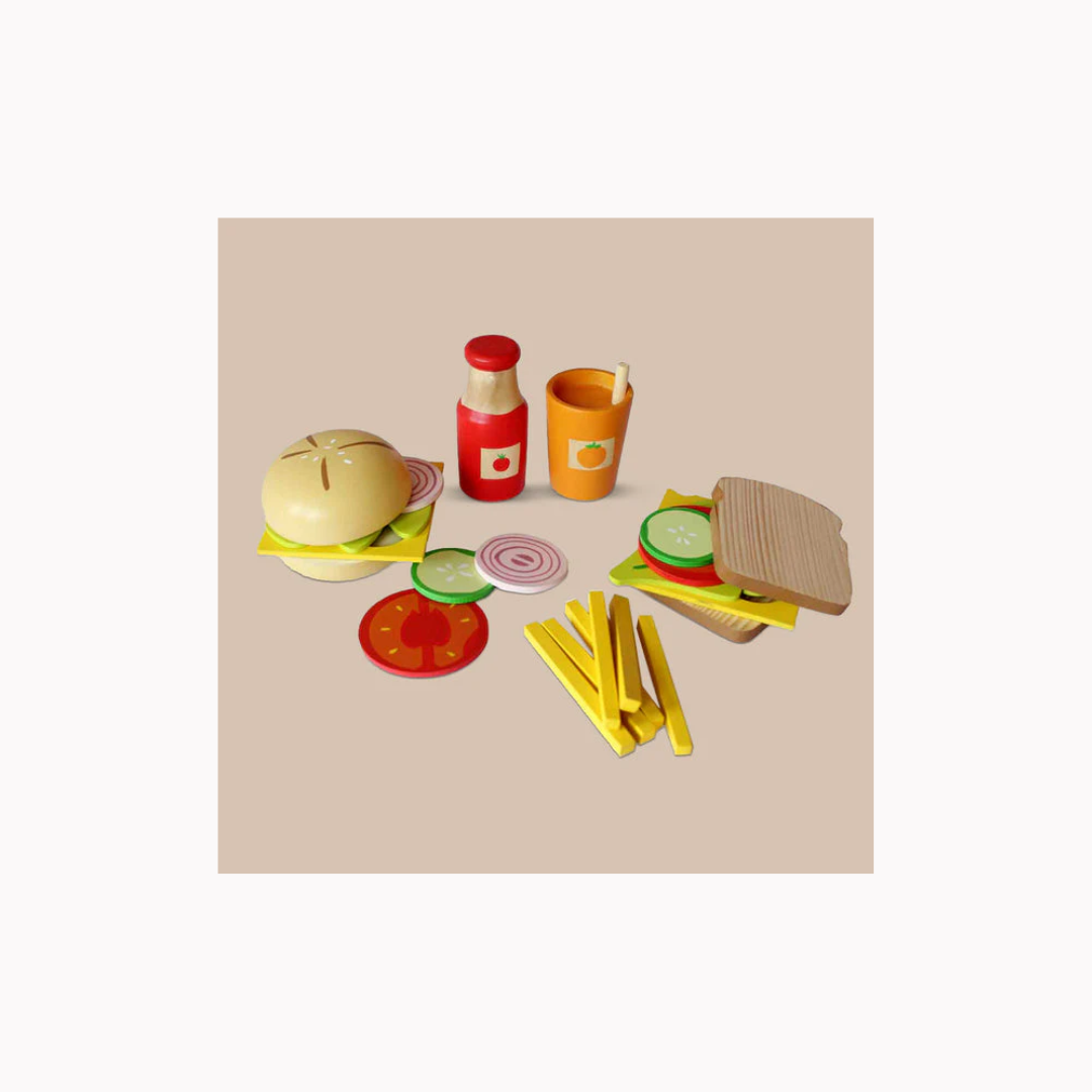Shumee Wooden Sandwich and Burger Cooking Set (3 Years+)