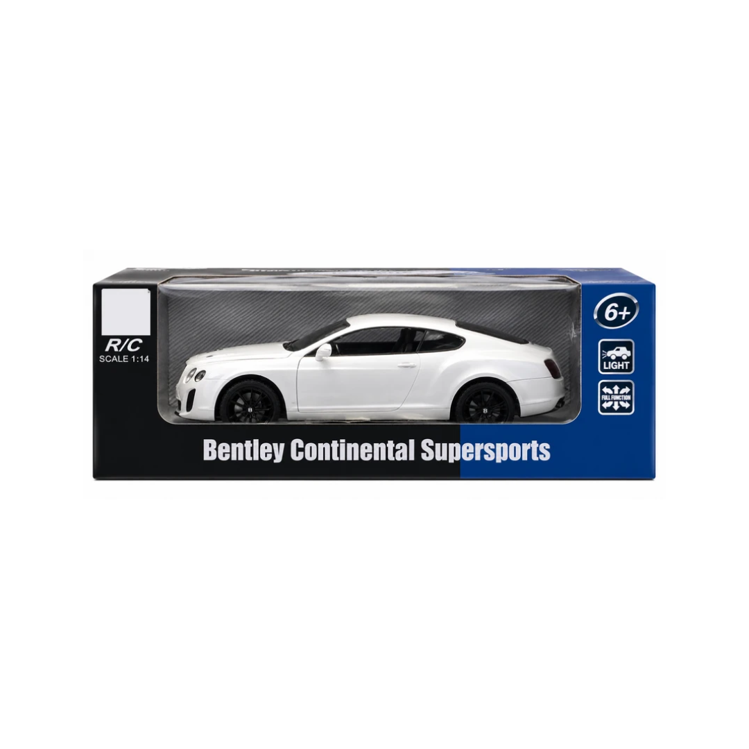 Bentley Continental Supersports 1:14 Scale Remote Control Car with Lights – White