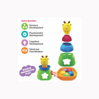 ToyMate Reindeer Stack-N-Sort 2 In 1 Play Set