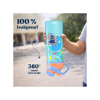 Rabitat ZYLO Insulated Water Bottle for School Kids | Steel Water Bottle for Kids Mad Eye 550ml