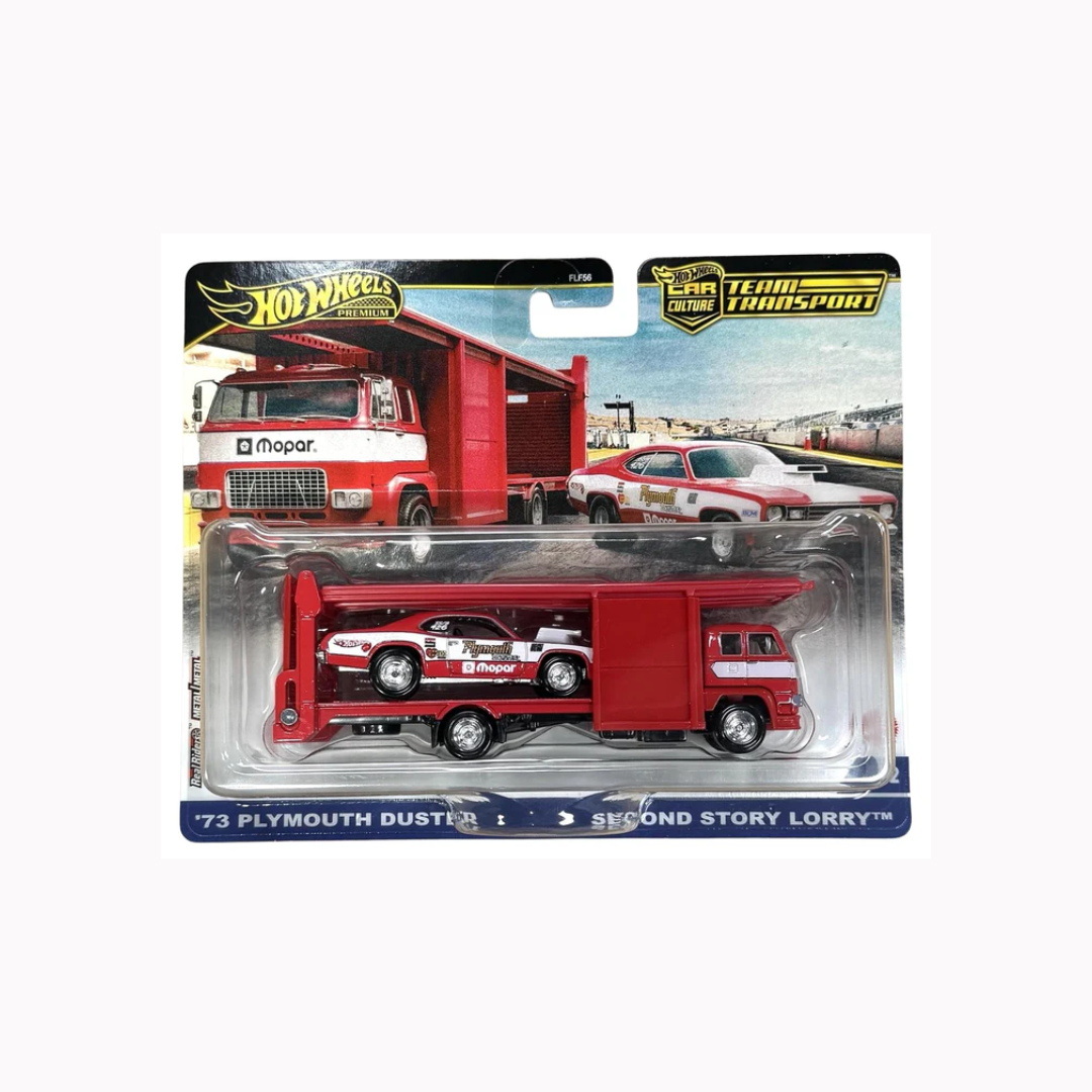 Hot Wheels Premium Car Culture -Team Transport 73 Plymouth Duster Second Story Lorry