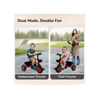 R For Rabbit Tiny Toes R20 Ace - Stylish, Safe & Comfortable Baby Tricycle for Kids Red