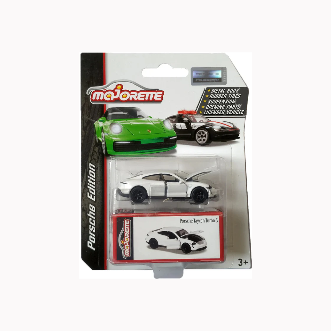 Majorette Porsche Edition Porsche Taycan Turbo S - White