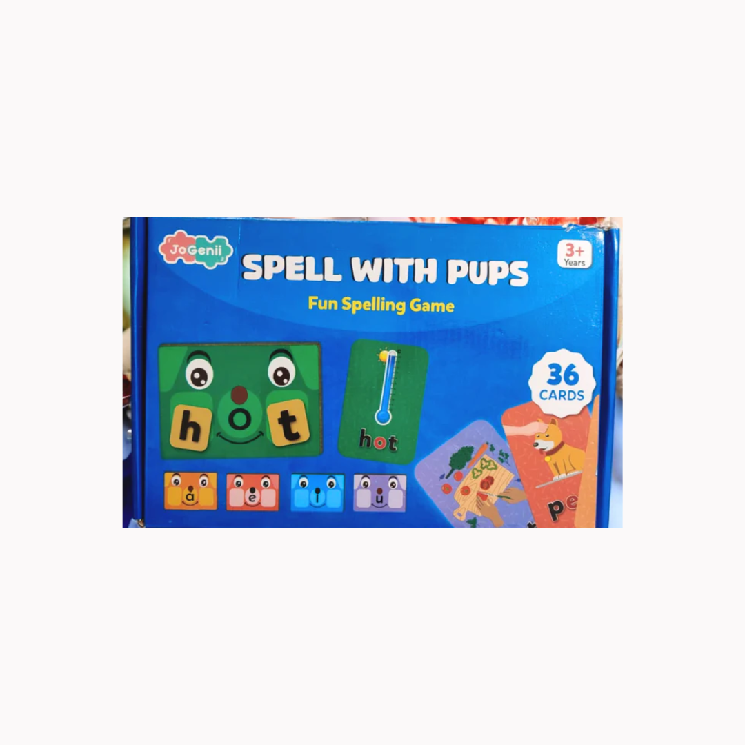 JoGenii Spell with Pups - spelling games for kids 5 years â€“ phonics kit
