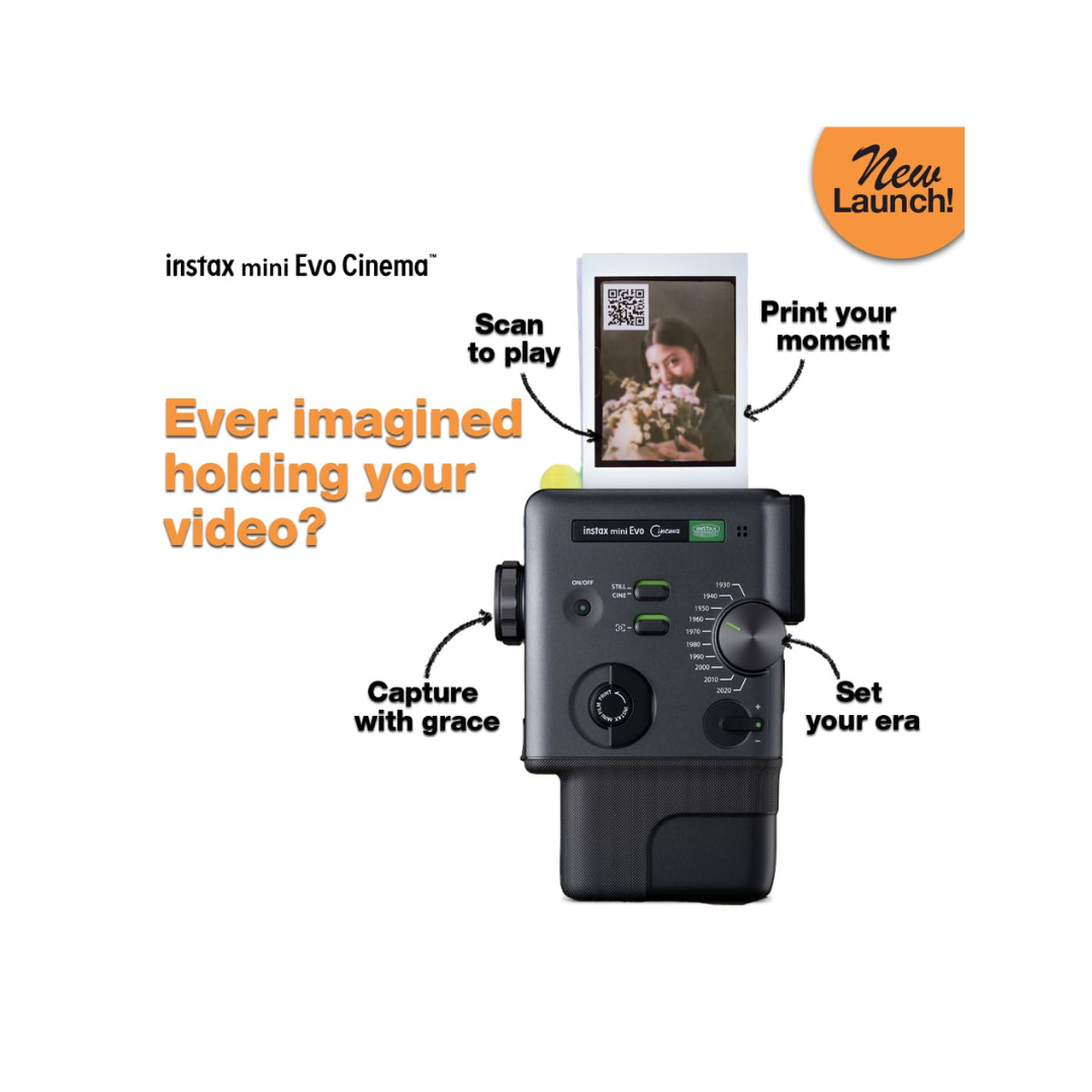 Fujifilm instax mini Evo Cinema™ Premium Edition with 20 Shots of instax mini Instant Film