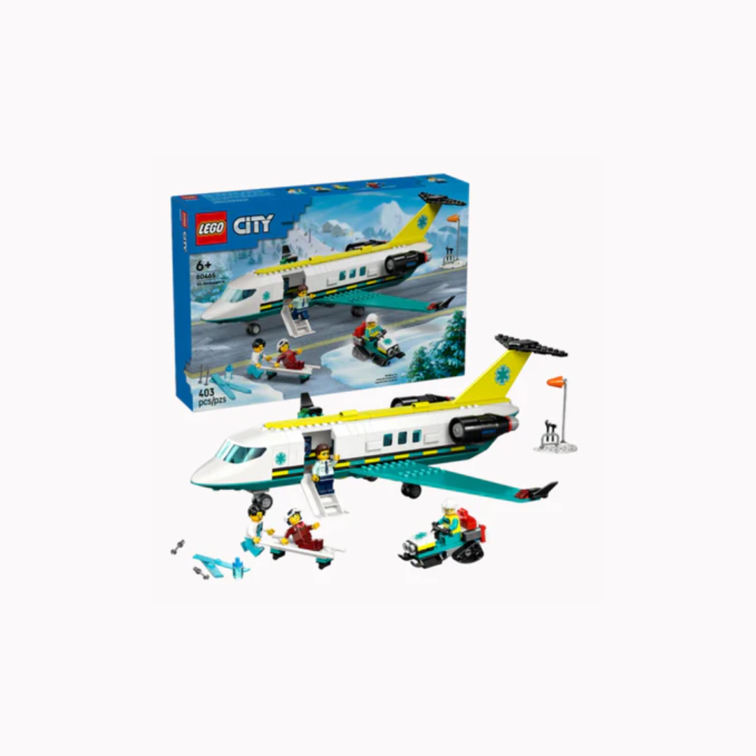 Lego 60465 City Emergency Air Ambulance Airplane (403 Pieces)