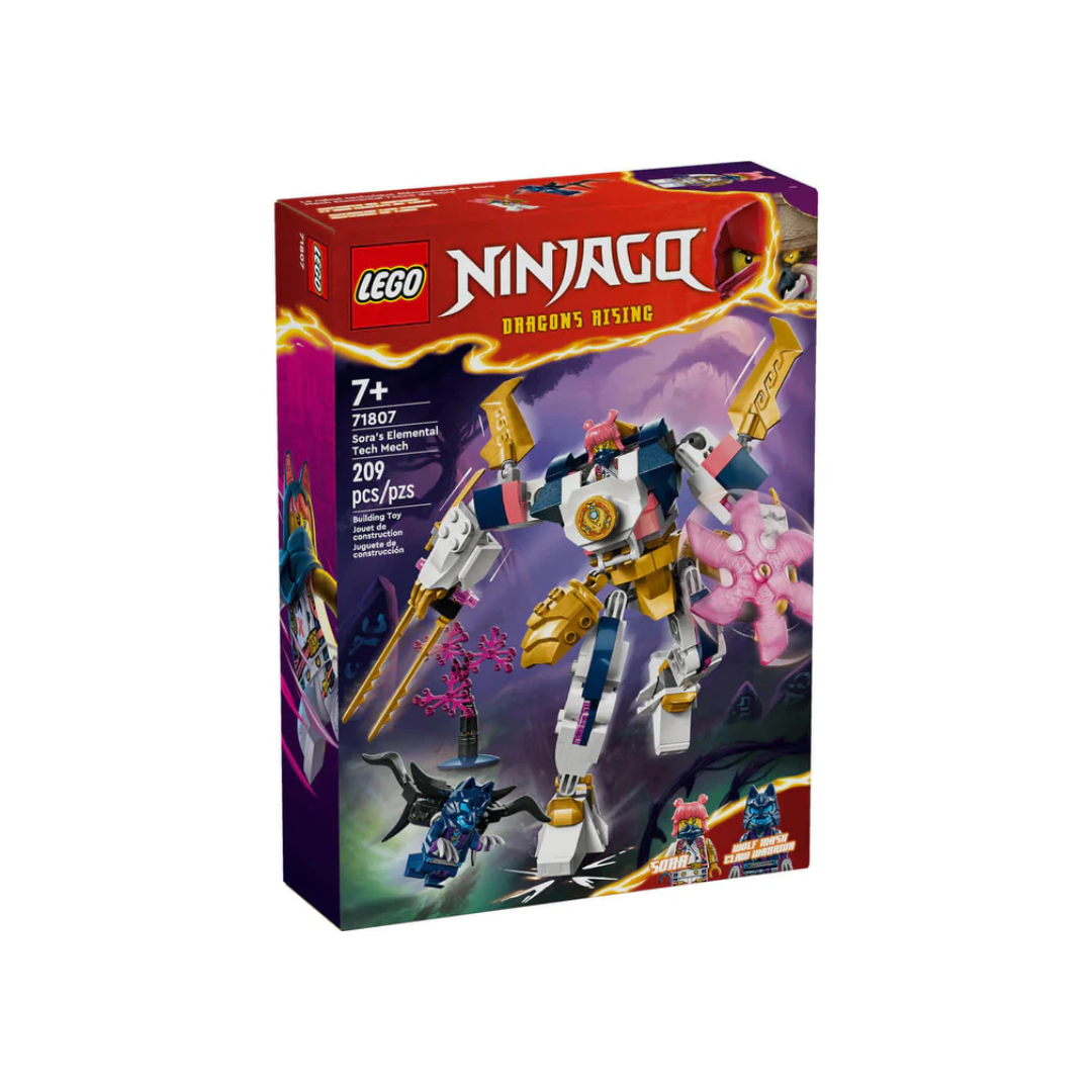 Lego 71807 Ninjago Sora's Elemental Tech Mech - 209 Pieces