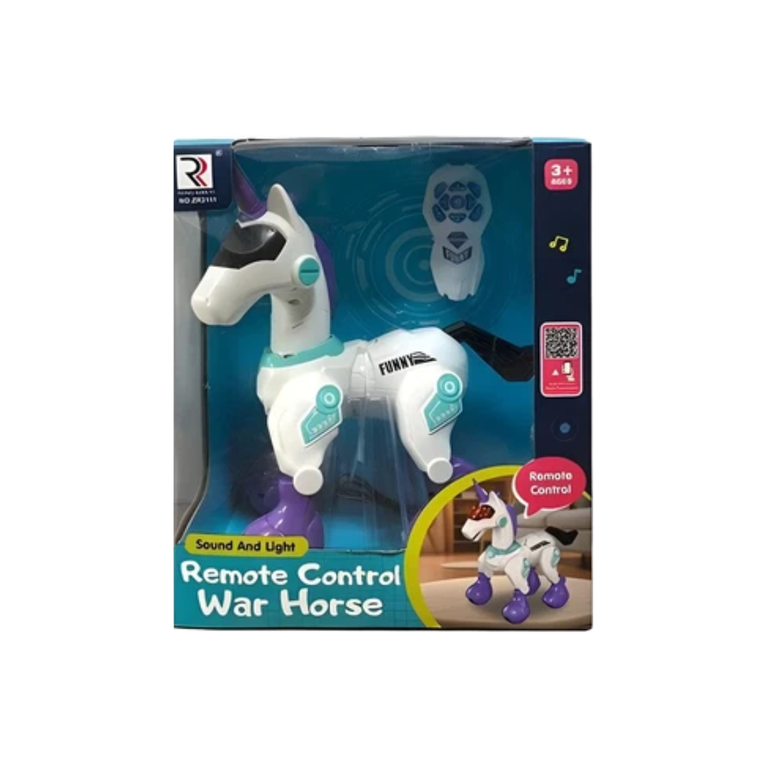 Rainbow Toys Remote Control War Horse Sound And Light