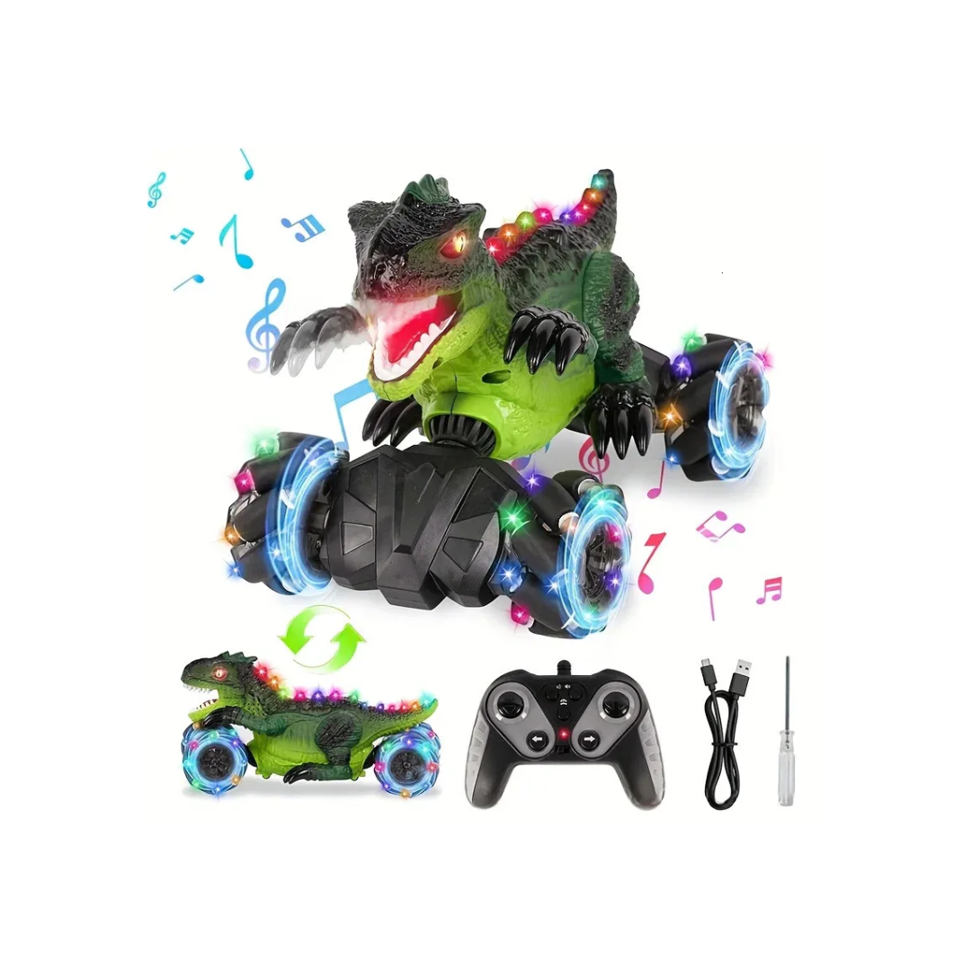 Rainbow Toys Ehtreme Stunt Performance Remote Control Dinosaur Light and Sound Assorted Color