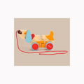 Shumee Wooden Dog Pull Along Toy - Bruno (1 Years+)