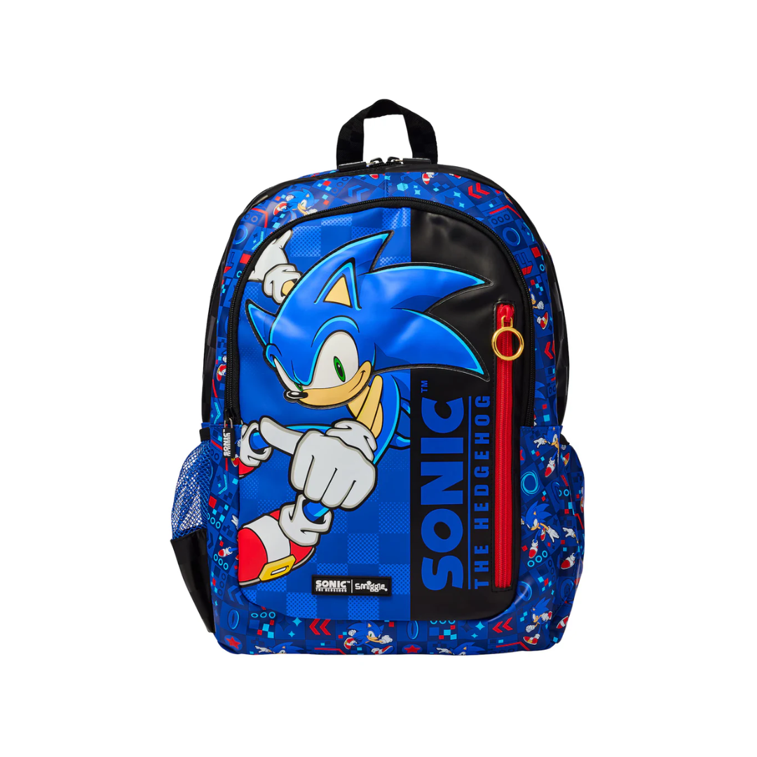 Smiggle Sonic The Hedgehog Classic backpack 16 Inches