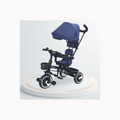 R For Rabbit Tiny Toes T30 Ace Tricycle For Kids With Adjustable Parental Control Denim Blue