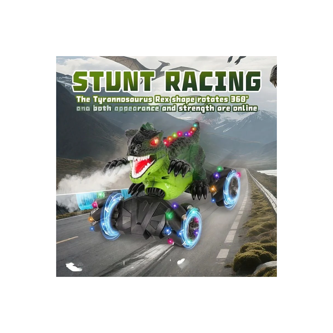 Rainbow Toys Ehtreme Stunt Performance Remote Control Dinosaur Light and Sound Assorted Color