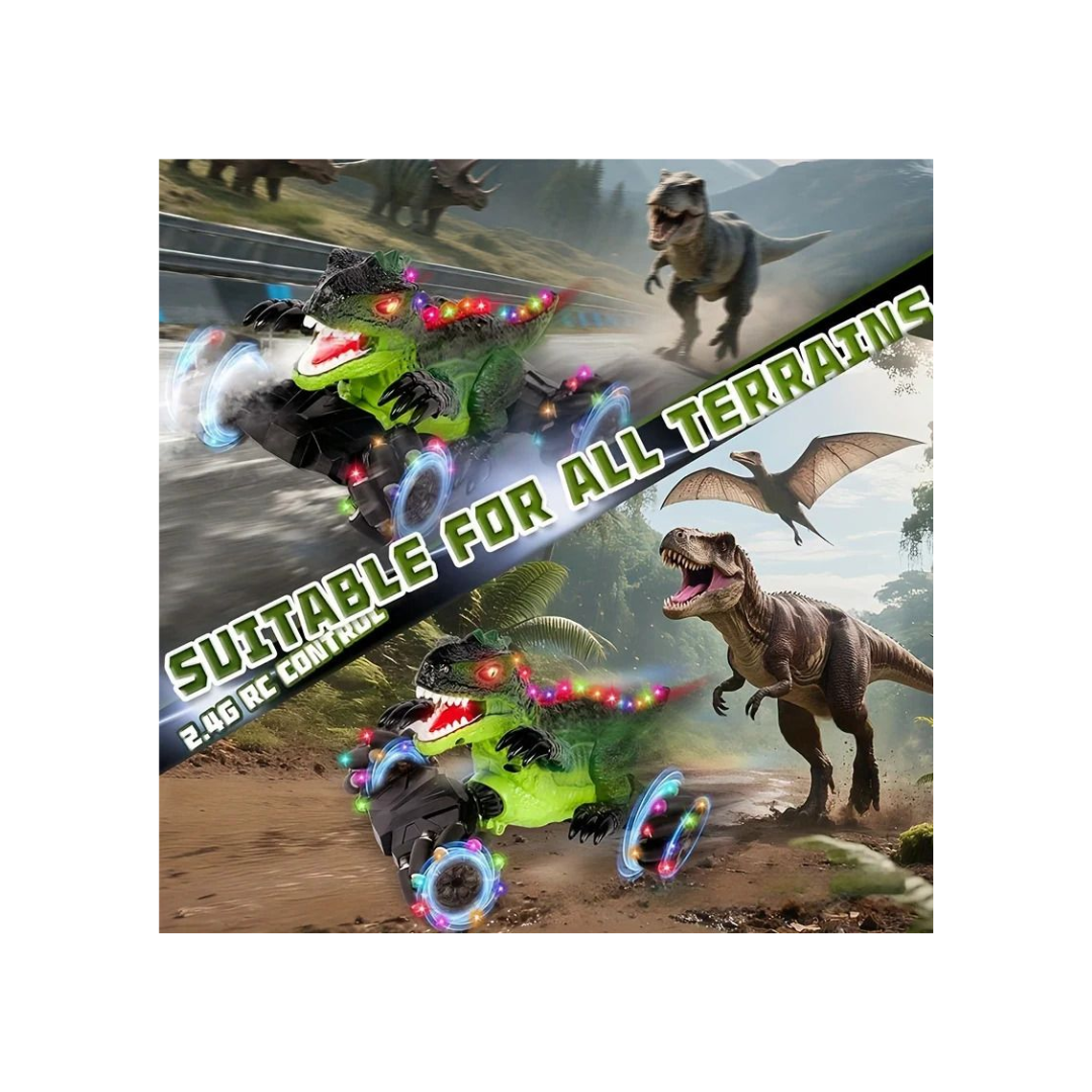 Rainbow Toys Ehtreme Stunt Performance Remote Control Dinosaur Light and Sound Assorted Color