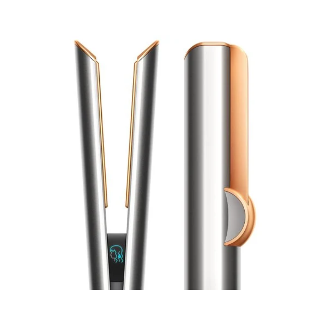 Dyson Airstrait™ Dryer & Straightener | Wet-to-Dry Straightening | No Hot Plates | Intelligent Heat Control | Bright Nickel/Rich Copper