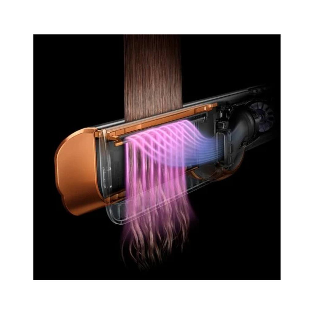 Dyson Airstrait™ Dryer & Straightener | Wet-to-Dry Straightening | No Hot Plates | Intelligent Heat Control | Bright Nickel/Rich Copper
