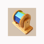 Shumee Wooden Montessori Rainbow Hand Spinner Toy (6+ months)