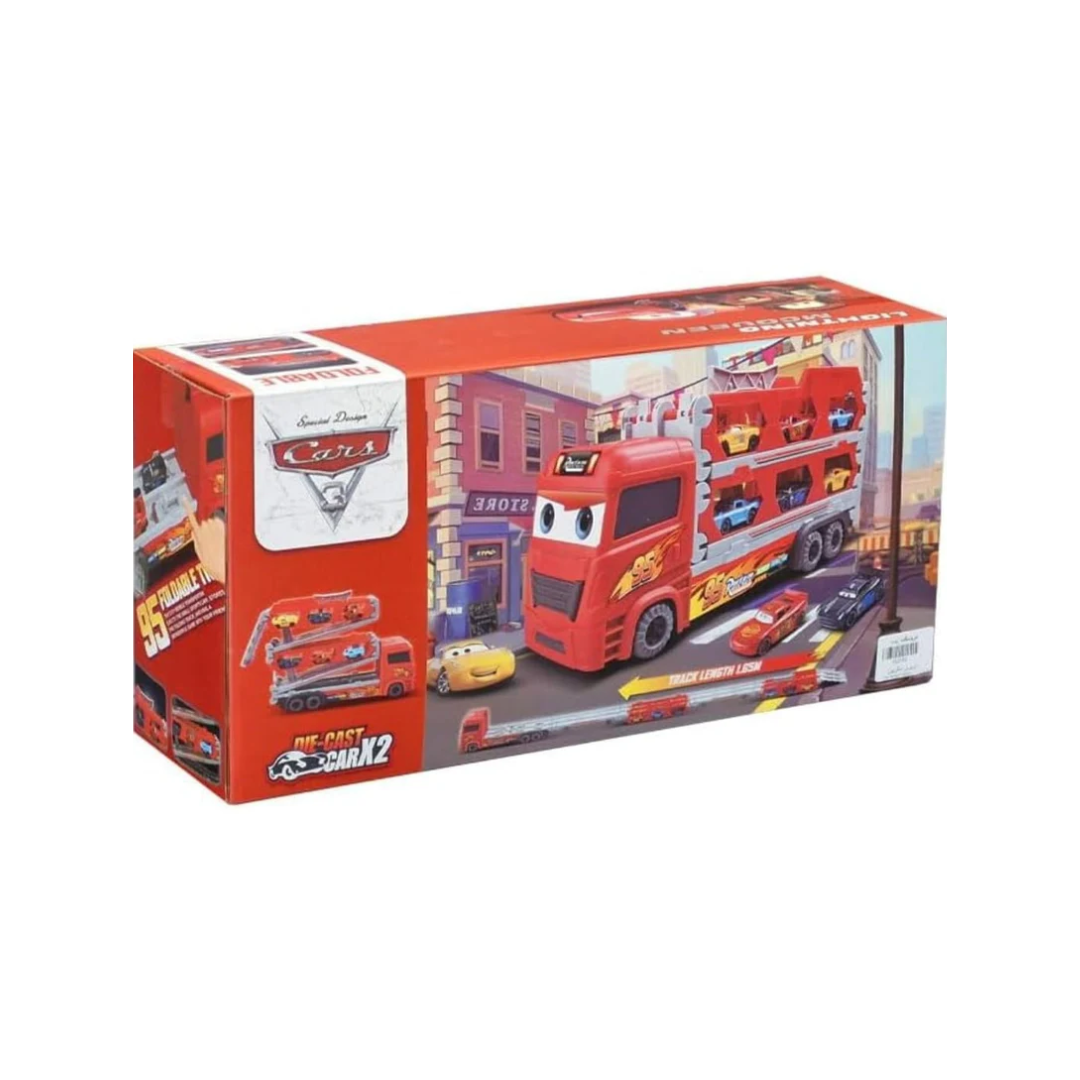 Rainbow Toys Mcqueen The Ultimate Foldable Carrier Truck Car Play Set