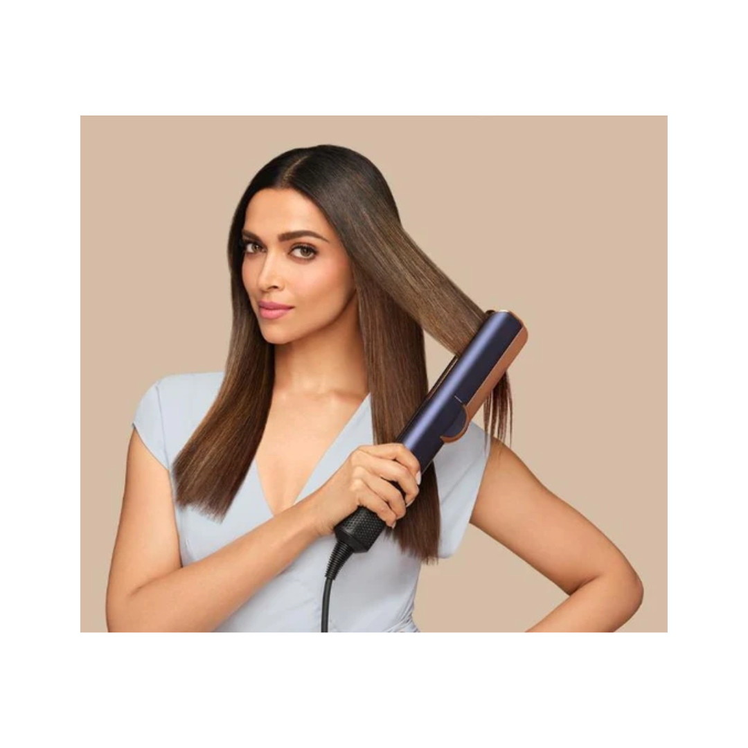 Dyson Airstrait™ Dryer & Straightener | Wet-to-Dry Straightening | No Hot Plates | Intelligent Heat Control | Bright Nickel/Rich Copper