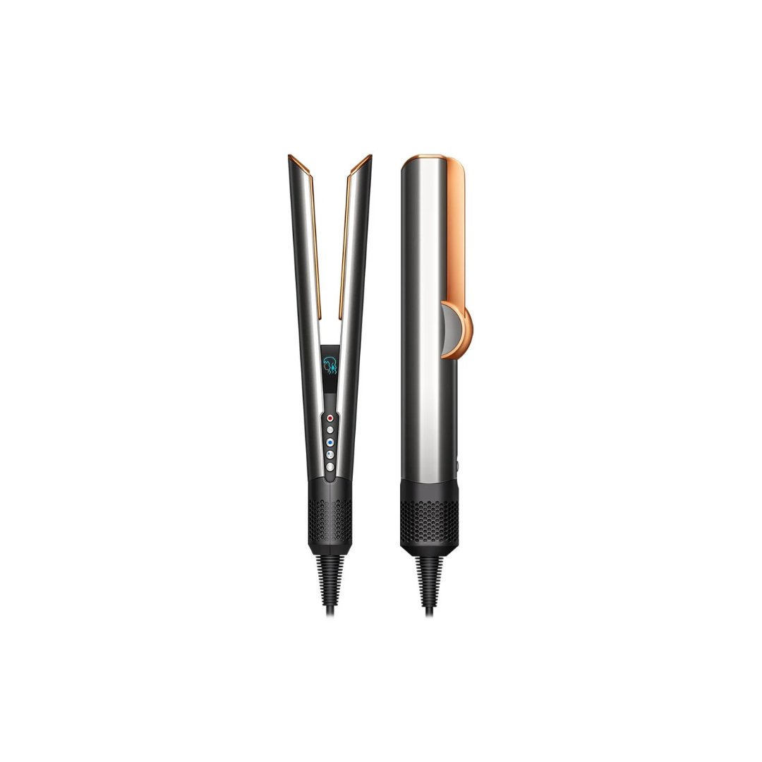 Dyson Airstrait™ Dryer & Straightener | Wet-to-Dry Straightening | No Hot Plates | Intelligent Heat Control | Bright Nickel/Rich Copper