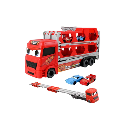 Rainbow Toys Mcqueen The Ultimate Foldable Carrier Truck Car Play Set