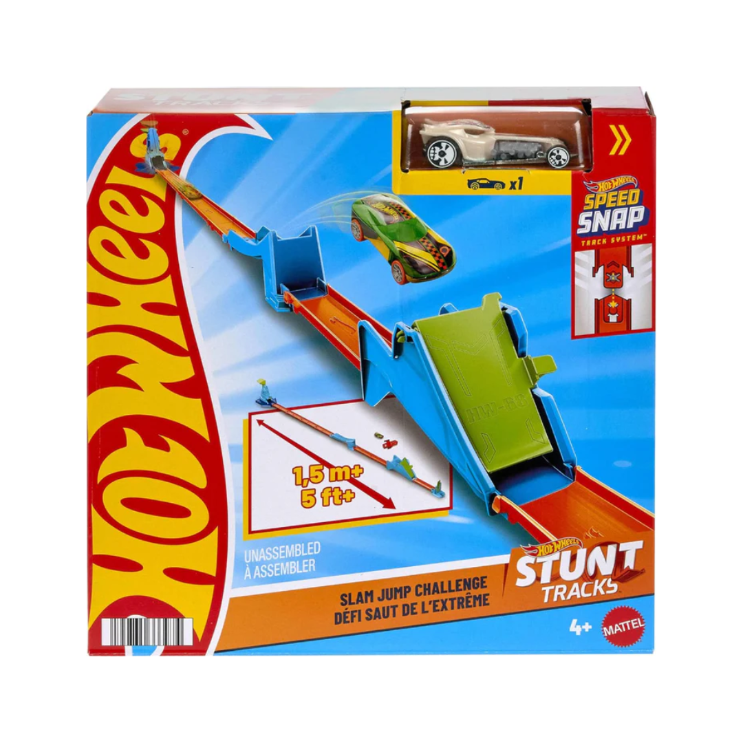 Mattel Hot Wheels Stunt Tracks Slam Jump Challenge