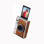 FUJIFILM Instax Mini Evo Hybrid Premium Edition Instant Camera  (Brown, Grey)