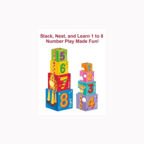 Toymate Stack O Fun- 8 Educational Learning, Stacking & Balancing Blocks