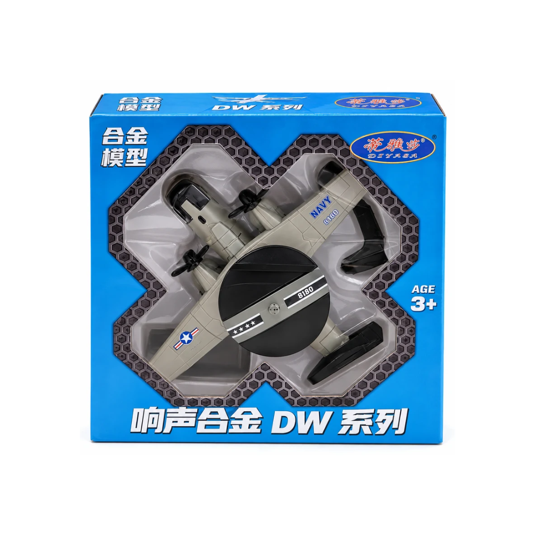 Military Fighter Jet Toy Plane with Sound & Light Effects for Kids 3+