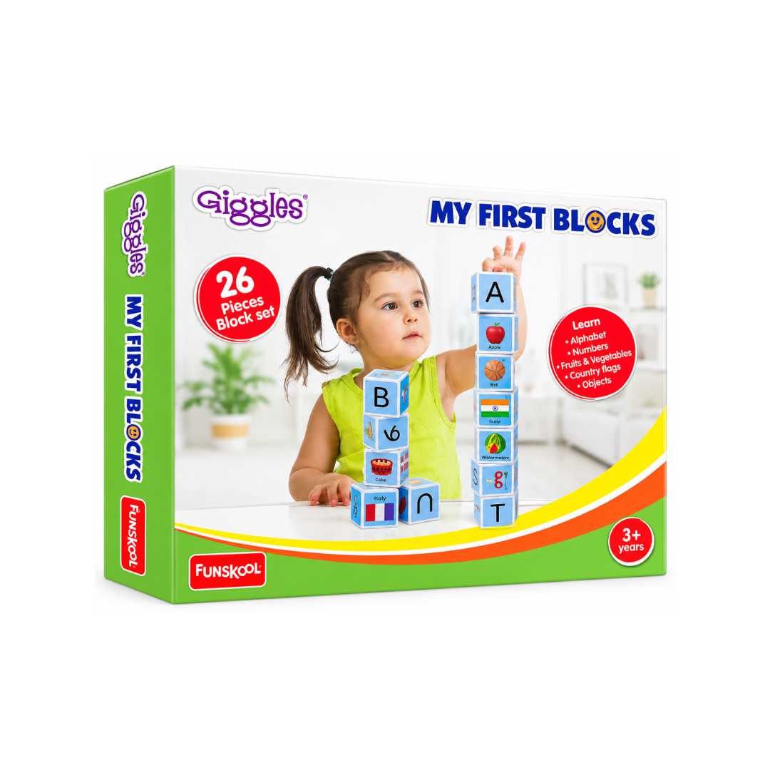 Funskool Giggles My First Block  Learning Acitvity Toy for Ages 3+