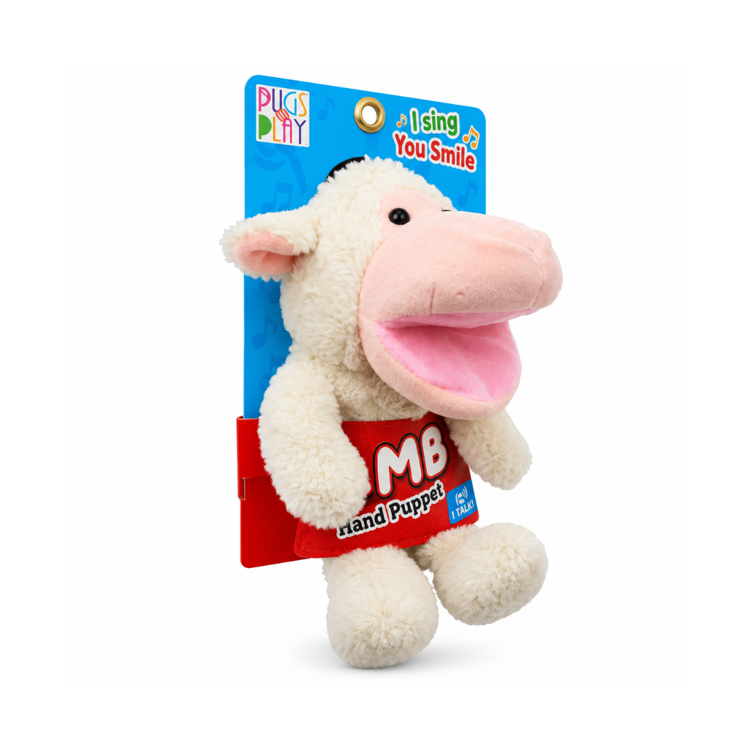 Pugs & Play Lamb Talking Hand Puppet Lamb