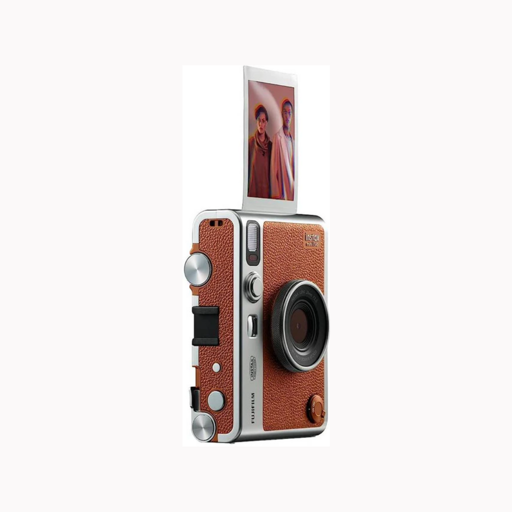 FUJIFILM Instax Mini Evo Hybrid Premium Edition Instant Camera  (Brown, Grey)