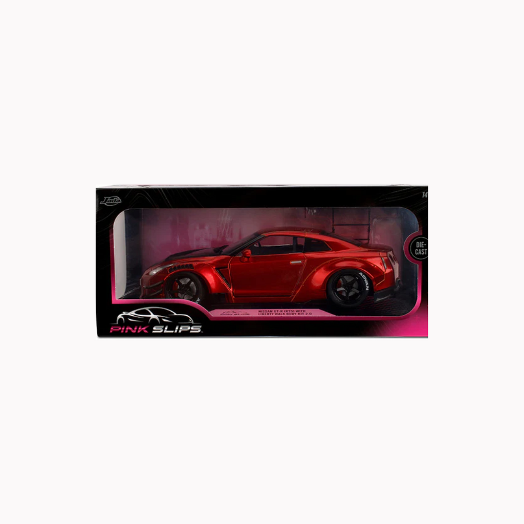 Pink Slips Nissan GT-R (R35) Liberty Walk, 1:18 Scale Vehicle (Wave 5)