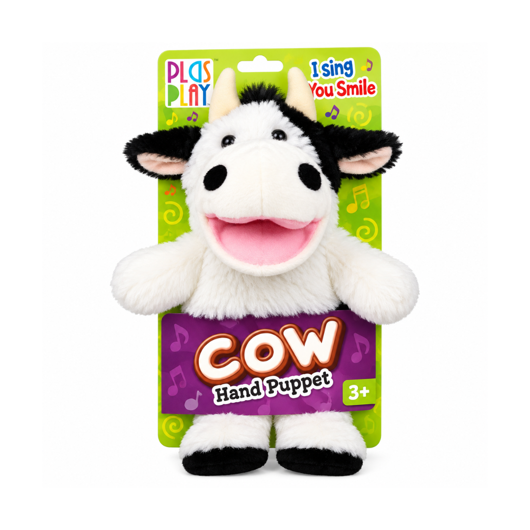 Pugs At Play Cow Talking Hand Puppet