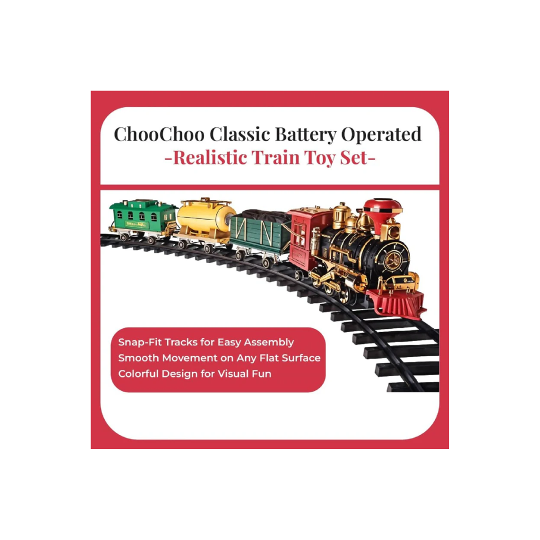 Rainbow Toys Smok Train Toy Set with Sound and Music (CHOOCHOO Train)