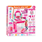 Beauty Play Set 2-in-1 Fashion Makeup & Hair Styling Set for Girls – 3+ Years
