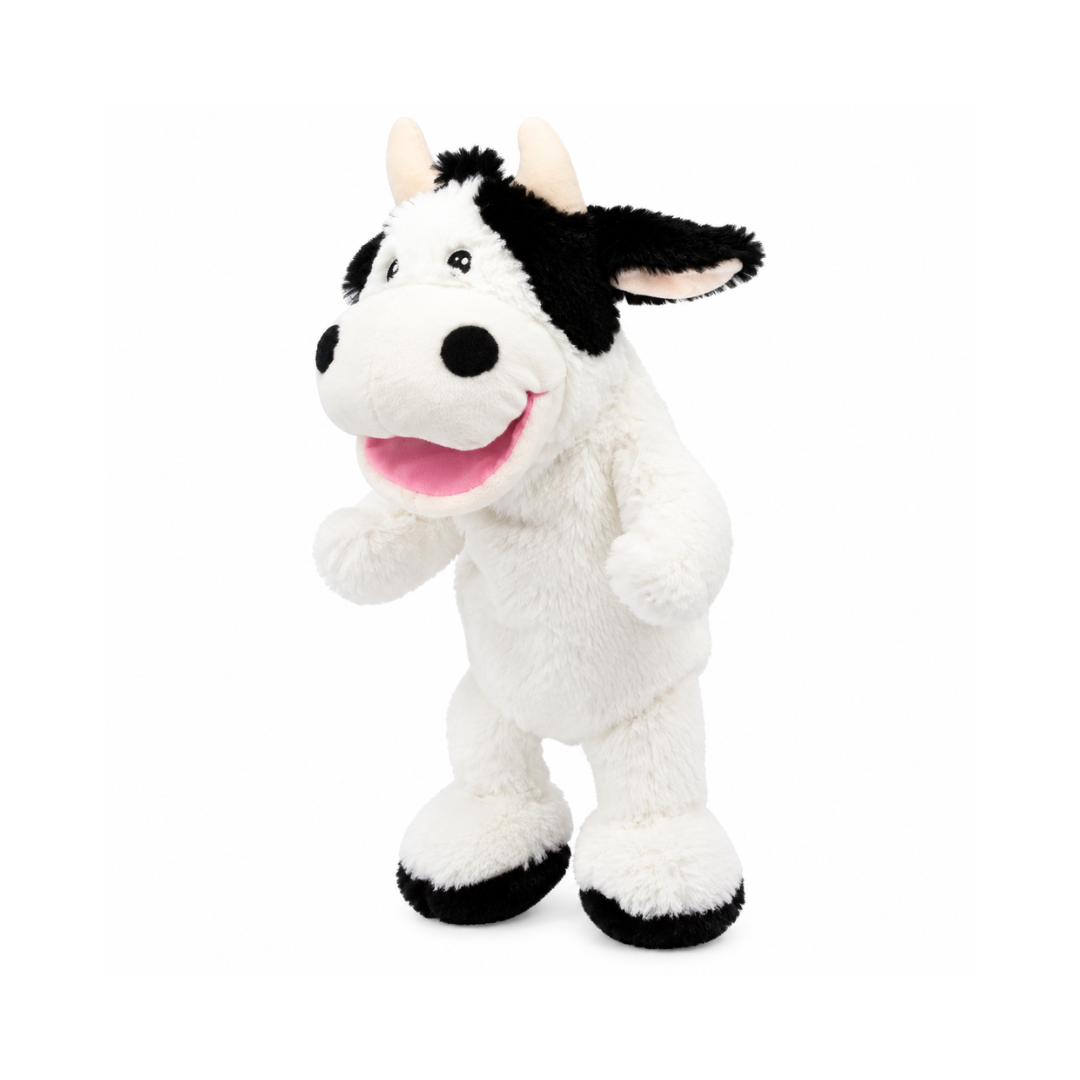 Pugs At Play Cow Talking Hand Puppet