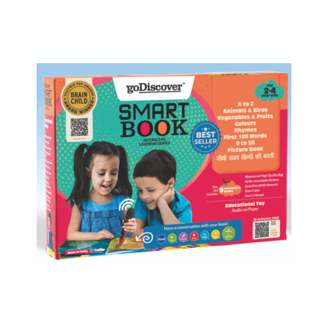 Godiscover SmartBook Interactive Learning Books for 2 to 4 Year Kids Only Smart Book