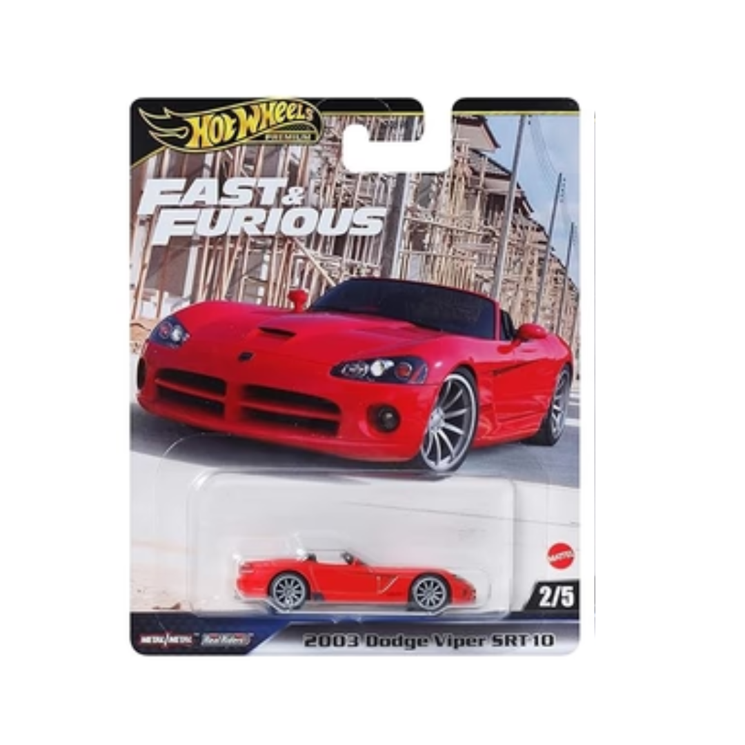 Premium Hot Wheels 2003 Dodge Viper SRT10 Fast And Furious (Imported)