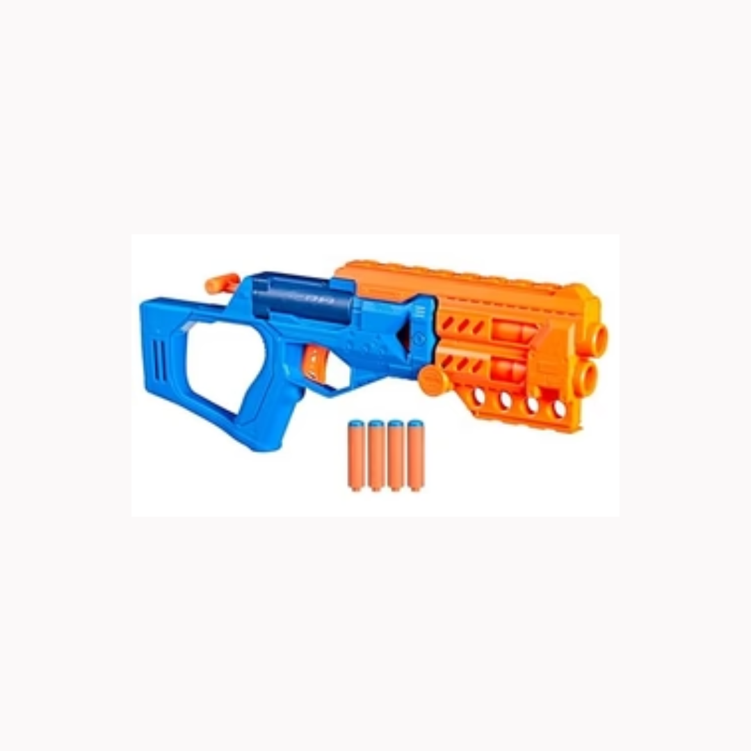 Hasbro Nerf N Series Topbreaker Blaster, 4 Official Nerf N1 Darts Compatible