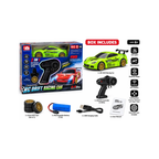 2-in-1 RC Drift Racing Car – 4WD Remote Control Sports Car for Kids – Green – 6+ Years