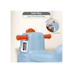 R For Rabbit Rock N Ride 3-in-1 Balance Board, Ride On & Rocker Blue Orange