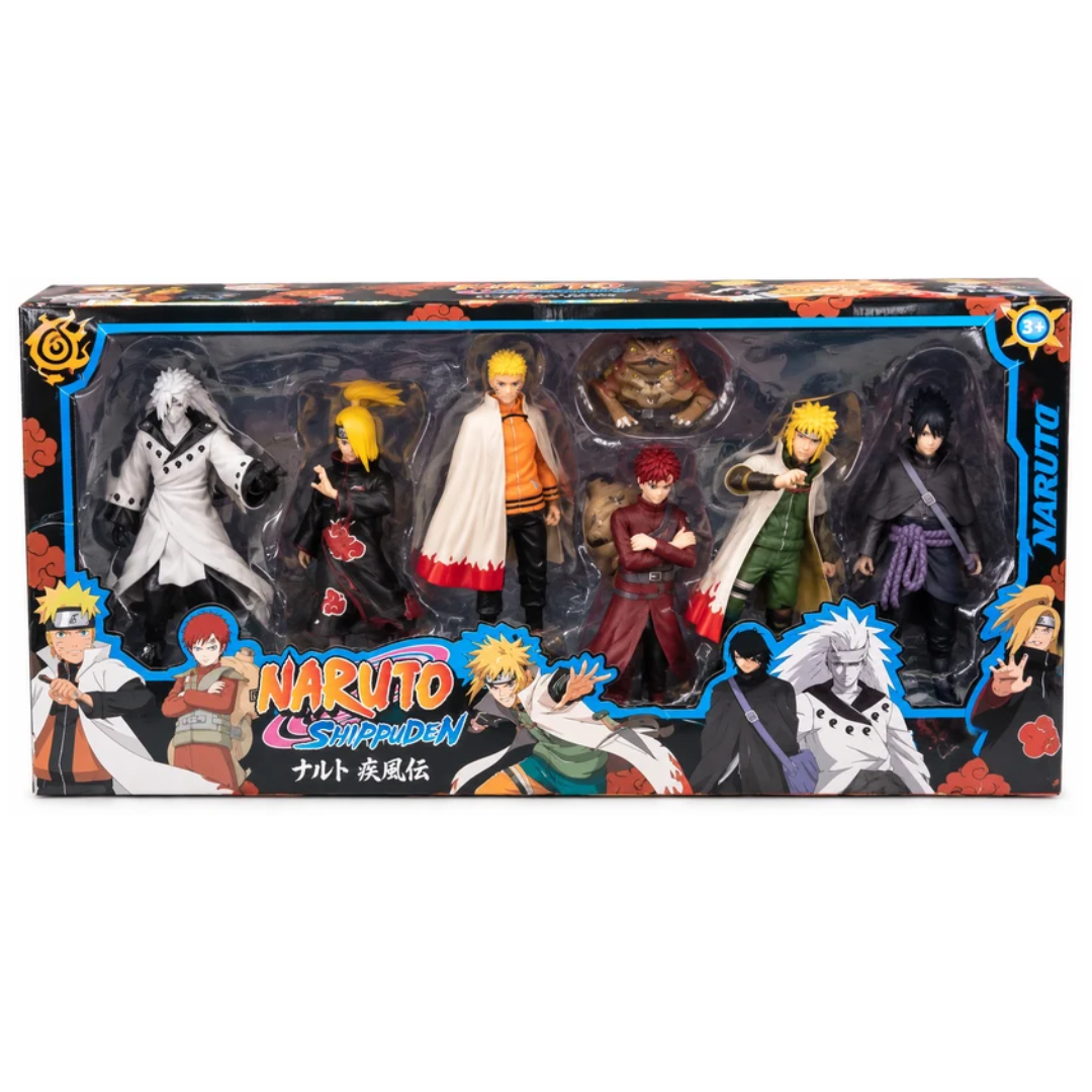 Naruto Shippuden 6-Piece Anime Action Figure Collectible Set