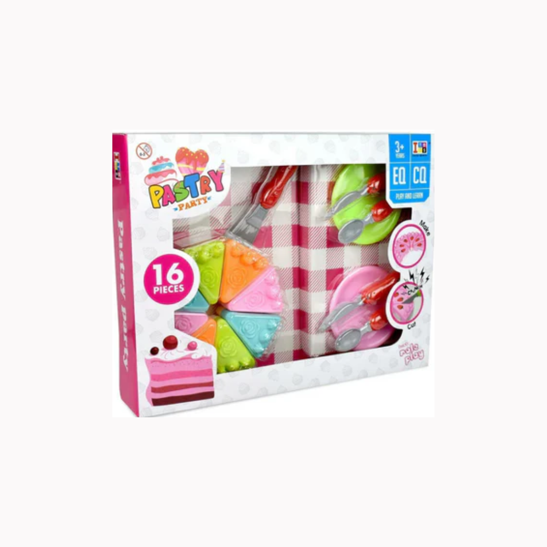 Itoys Pastry Party Set 16pcs, Multicolour