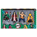 Demon Slayer 4-Piece Anime Character Action Figure Set